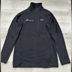 A52 Patagonia R1 Fleece Pullover Womens M Medium Waffle Grid 1/2 Zip COMP LOGO